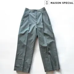 【美品】maison special ウール100% タックワイド　パンツ
