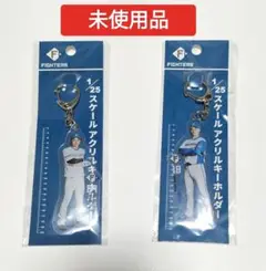 日本ハムファイターズ 1/25スケールアクリルキーホルダー 2個　未使用品
