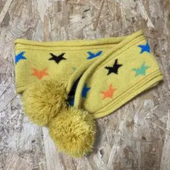 送料込み 幼児向けボンボン付きマフラー