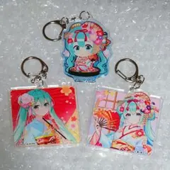 初音ミク アクリルキーホルダー 京都 3種セット