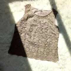 Aylesbury アリスバーリー レース タンクトップ カットソー L 花柄
