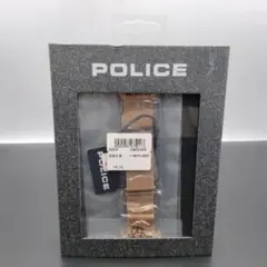 POLICE アップルウォッチ 42・44・45mm レザーバンド ゴールド