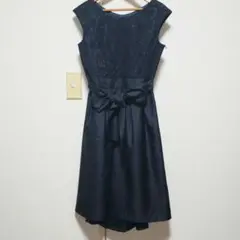 anysis ワンピース ネイビー 結婚式 パーティー ドレス
