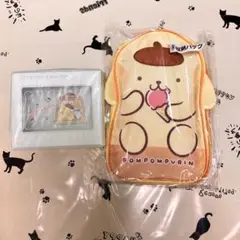ポムポムプリン当たりくじ　収納バッグ&トランクケース　ミントブルー　セット