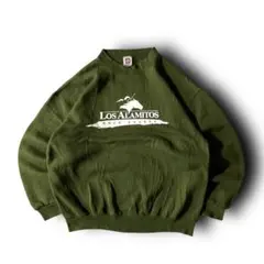 USA古着vintage希少プリントスウェットカリフォルニア州競馬場ダービー