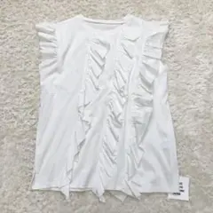 GARAGE OF GOOD CLOTHING シルケット天竺ななめフリルT