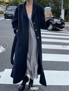 styling/ スタイリング今季人気商品【限定】ヘムフレアリバーコート 新品
