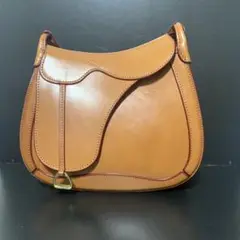 【美品】いたがき　鞍　ショルダーバック　キャメル