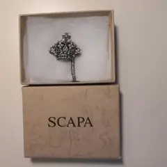 scapaスキャパのピンブローチ　クラウン