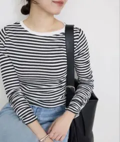 SLOBE IENA フライスガーゼシャーリングロンTEE