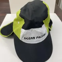 OCEAN PACIFIC キャップ ブラック/ライム F