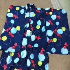 子供用浴衣セット 金魚と水玉模様