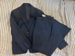 ブラック ビジネススーツ パンツジャケットセット