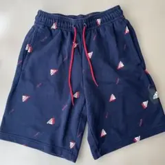 adidas スウェットハーフパンツ　ジュニアSサイズ