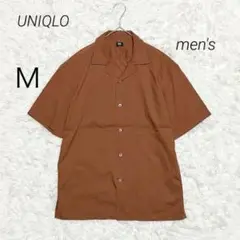 ユニクロ UNIQLO シャツ 半袖 オープンカラー メンズ Ｍ