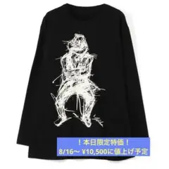 19AW/×朝倉優香/骸骨/ロンT/4/BLK/HC-T91-990