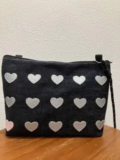 SALE！passion岡山インディゴデニムHeartサコッシュ ショルダー