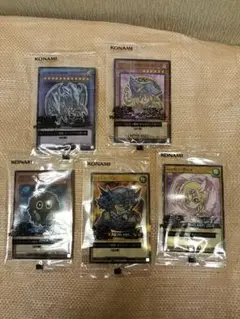 遊戯王カード　全５種類　セブンイレブンハイチュウコラボキャンペーン