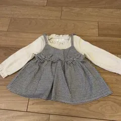māmāraku チェック柄キャミソールトップス 90cm