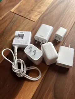 アップルApple充電器セット 6個 USBケーブルコンセント