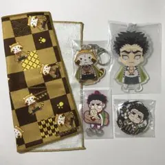 【5点セット】 悲鳴嶼行冥　タオル　アクリル キーホルダー　ラスカル　ラバー