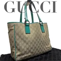 美品 GUCCI グッチ 0887 トートバッグ A4 ハンドバッグ