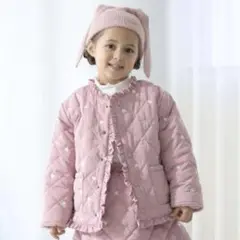 Lycee mine ノーカラーハート刺しゅうブルゾン 120cm