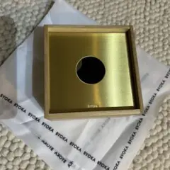 BYOKA ティッシュボックス　ティッシュケース　ゴールド