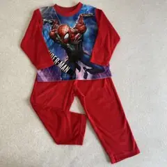 スパイダーマン 赤 フリース パジャマ セット
