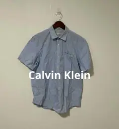 Calvin Klein カルバンクライン メンズ ストライプ 半袖 シャツ Ｍ