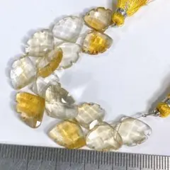 特価＊バイカラーシトリン＊大粒ファンシーカットe51