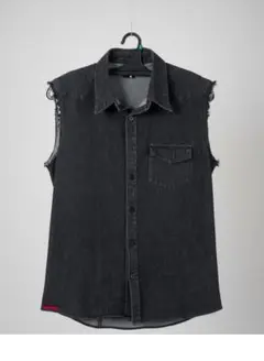 STEELWORKS刺繍入りブラックベスト