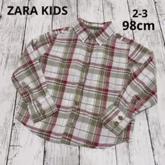 ZARA KIDS ザラ チェックシャツ 98cm 2-3歳 100 薄手