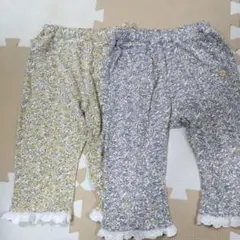 花柄ボトムス 100cm フリル付き