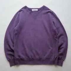 REMI RELIEF 両V スペシャル加工 裏毛クルー スウェット 紫色 XL