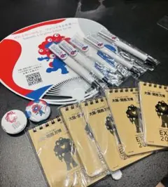 EXPO 2025 ペン.ミニノート.缶バッジセット　新品未使用