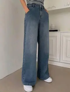 ハイウエストデニム S