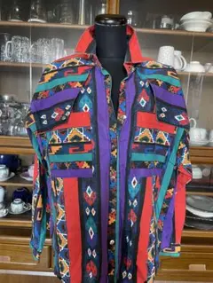 オルテガ ORTEGA'S チマヨ柄 ロングコート 極美品 オルテガ ORTEGA'S チマヨ柄 ロングコート 極美品 - メルカリ