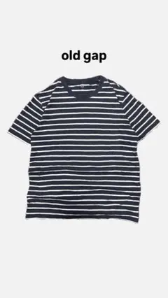 【00s】oldgap ボーダーTシャツ マルチボーダー　ネイビー