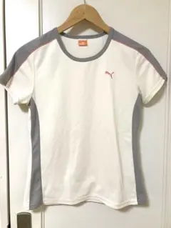 【良品】PUMA ホワイト/グレー Tシャツ
