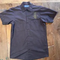 ワークシャツ　CINTAS 半袖　企業刺繍　S メキシコ製