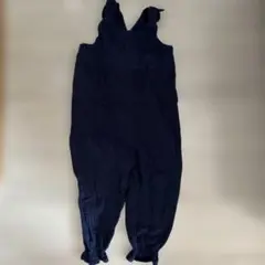 ペアマノン　ダブルガーゼ フリルサロペット 110