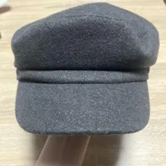 グレー ウール キャスケット