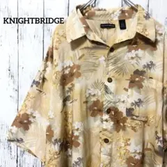C2318 KNIGHTBRIDGE アロハシャツ 半袖 ハイビスカス 南国
