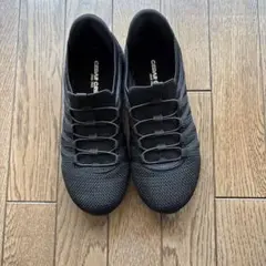 CEDAR CREST スニーカー ブラック　スパッとシューズ　23㎝