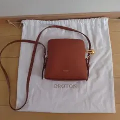 OROTON ブラウン ショルダーバッグ 保存袋付き
