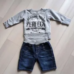 Ruggedworksデニムデニムハーフパンツ & F.O.KIDS トレーナー