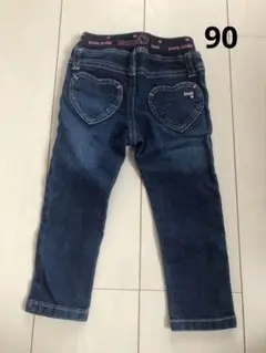 ハートポケット　デニム　90