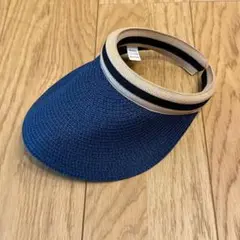 サンバイザー 帽子 スタイリッシュ つば長 キャップ レディース麦わら