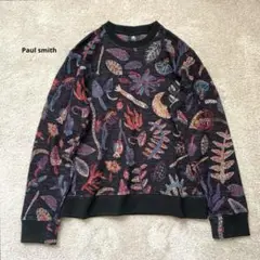 【美品】ポールスミス　PS Paulsmith ボタニカル　植物　　ニット